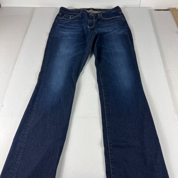 Big Star Jean Women Measured 31x33 Hazel Boot Cut Curvy Dark Blue Denim Tag 29 L - Picture 1 of 16